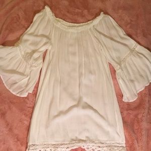 White off the shoulder dress